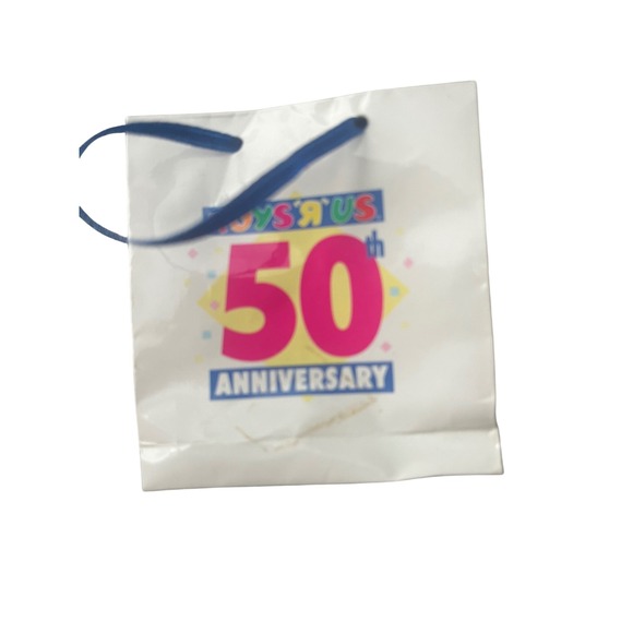 Vintage Toys R Us 50th Anniversary Mini Gift Bag 1998 Collectible Retail Prop